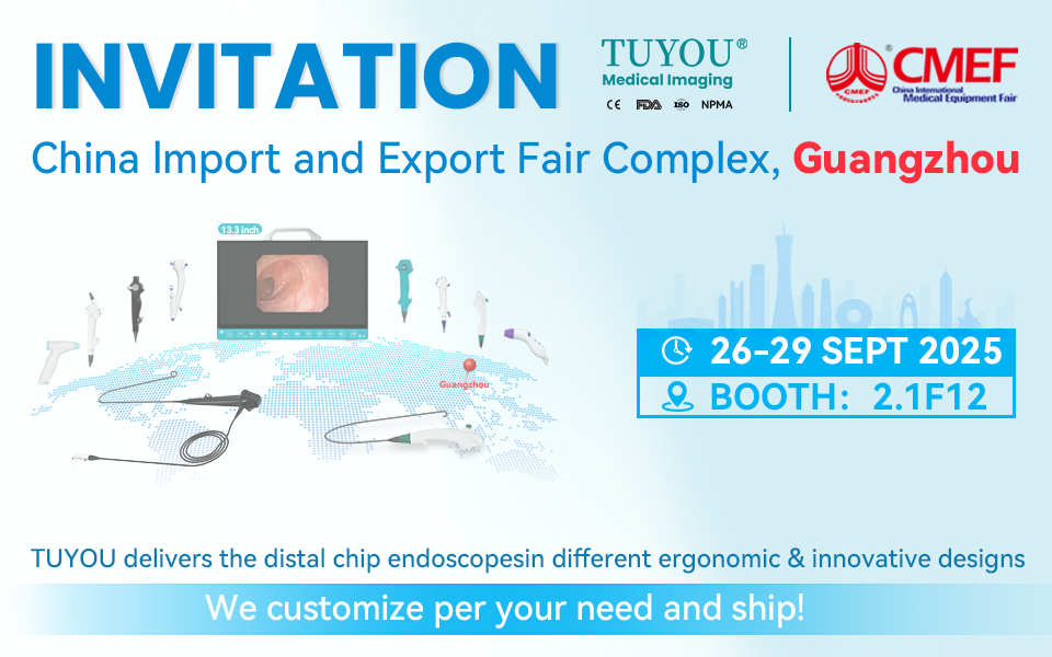 Het laatste nieuws van het bedrijf over 【CMEF 2025 Guangzhou Tentoonstelling】TUYOU® Endoscoop Camera Revolutie 360°