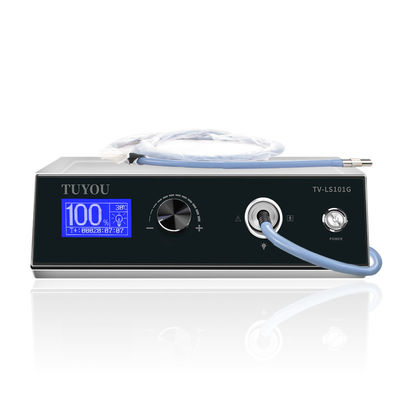 kopen 120W Endoscopie Chirurgie LED Medische koude lichtbron met endoscoop optische vezelkabel online vervaardiging