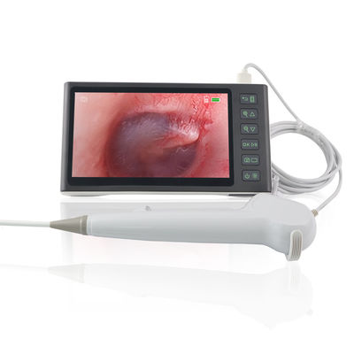 kopen ENT Chirurgie Wit FHD Flexibel Digitaal Visuele Oordopper Oordopper Oordopper Verwijderingsinstrument Wegwerp Endoscoop Camera 7 inch IPS Scherm online vervaardiging